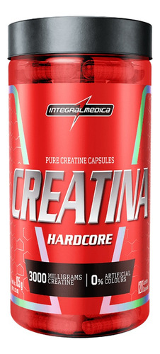 Creatina Hardcore - 120 Cápsulas - Integralmédica