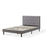 Base De Cama Nooz Prime Con Cabecera Capitonada, Queen Size