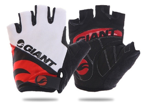 Guantes Corto Giant Bicolor Medio Dedo Bici/moto Gel-protec 