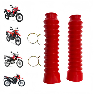Par Cubre Polvo For Honda Xr150 Xr190 Xr300 Xre300 Rojo