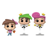 Funko Pop: Padrinos Magicos Timmy, Cosmo Y Wanda (1038) Excl