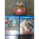 Lote Iron Man (3 Películas, Bluray, Dvd)