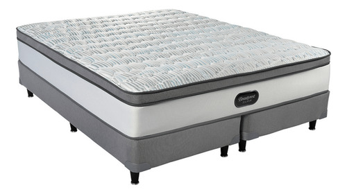 Colchón Y Sommier Simmons Beautyrest Silver 2 Plazas Queen 2