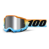 Goggles Moto Accuri 2 Sunset Silver Flash Lens 100% Original