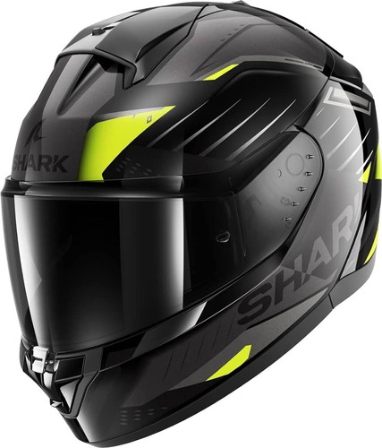 Casco Integral De Moto Shark Ridill 2 Bersek Negro/ Amarillo