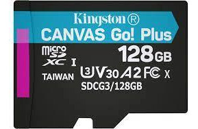 Kingston 128gb Microsd Canvas Go Plus Sdcg3/128gbsp 170/90m
