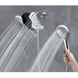 Grich Shower Head With Handheld Spray Combo: 2 In 1 Rainfall