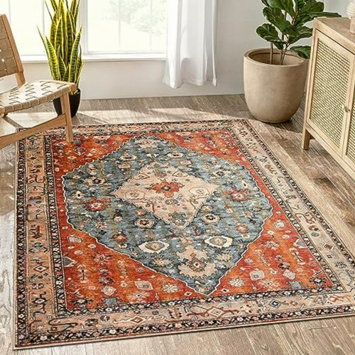 Lahome Alfombra Bohemia Tribal De 5 X 7 Pulgadas, Grande,