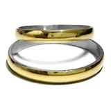 Par Alianzas Plata 925 Oro 18k 3mm Casamiento Matrimonio 