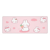 Romyessen Pink Bunny Alfombrilla De Ratón Grande Para Juegos