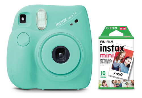 Cámara Fotografica Instax Mini 7 Fujfilm Con 10 Repuestos 