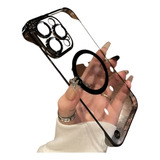 Capa Luxo Para iPhone 11 Com Protecão De Câmera Magnética