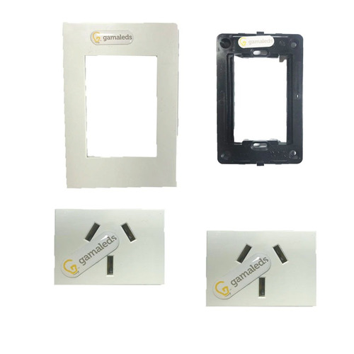 Pack 10 Llave De Luz Armada 2 Tomas 10a Sica Silight Brava