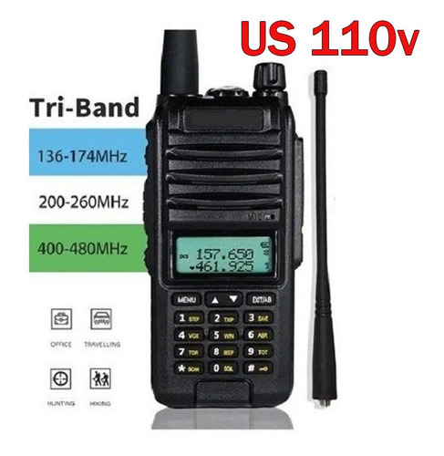 Radio De Uv 9r Plus 15w Walkie Talkie Vhf Uhf Ip67