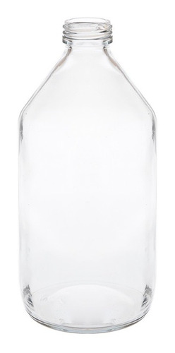 Botella Vidrio Jarabe Farma 500 Cc Transparente  X20 Uds