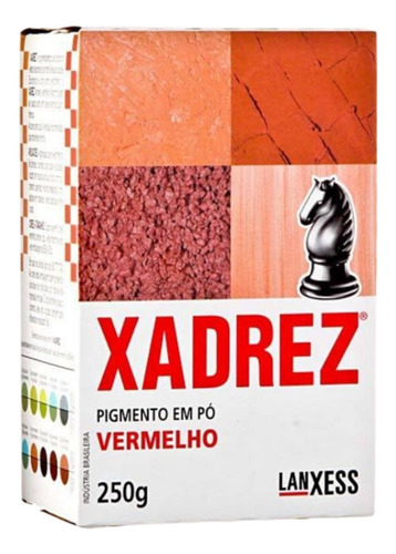 Corante Pigmento Pó Xadrez 250g Vermelho Kit C/10