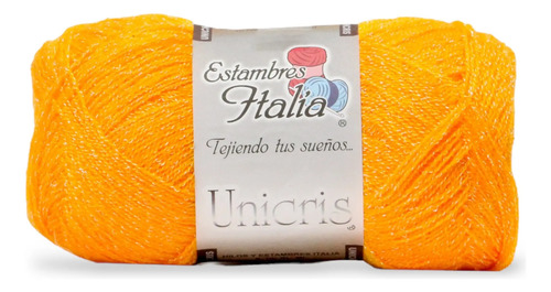 Cristal Unicris Hilo Liso Estambres Italia 6 Madejas De100gr