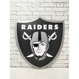 Vintage Raiders Letrero De Metal Estilo Antiguo