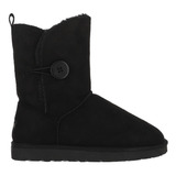 Bota Bamers Blast Button Fiber Mujer Negro