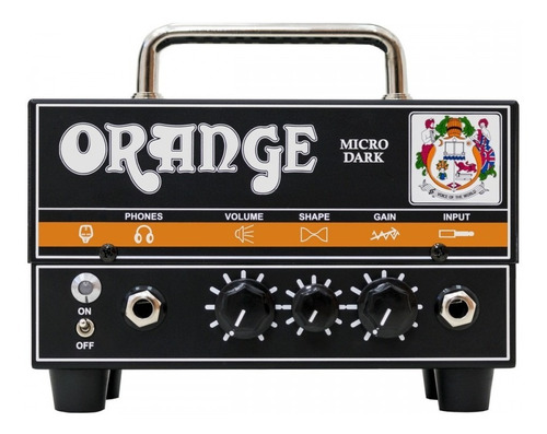 Cabezal Guitarra Orange Micro Dark Hibrido Os-d-md Color Negro