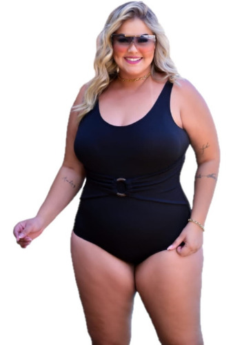 Maio Maiô Body Plus Size Cinto Decorativo Com Argola