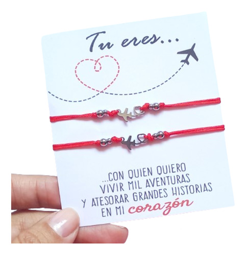 Pulseras Hilo Rojo Para Parejas. Viajes