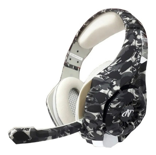 Auriculares Gamer Nisuta Nsaug300c Gris Camuflado