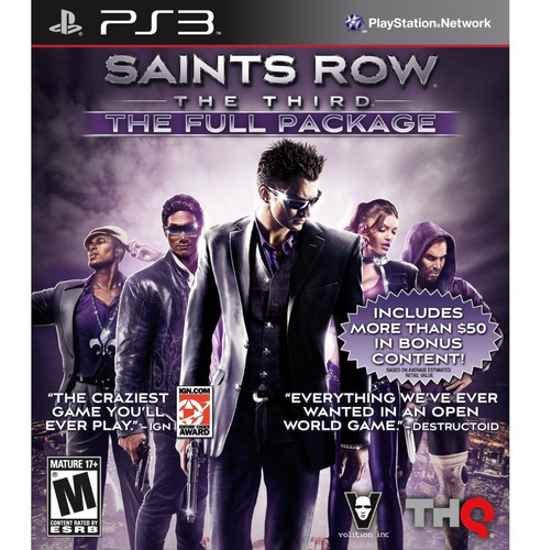 Juego Ps3 Saints Row The Third The Full Package Nuevo