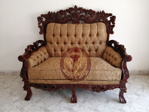 Loveseat Luis Xv Mod Catalina, Rococo, Lujo, Fino, Frances