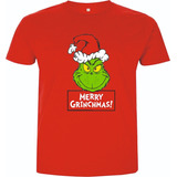 Camisetas Navideñas El Grinch Merry Christmas Adultos Niños