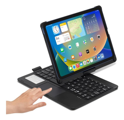 Henghui iPad 10th Generation Keyboard Case Con Touchpad 360 