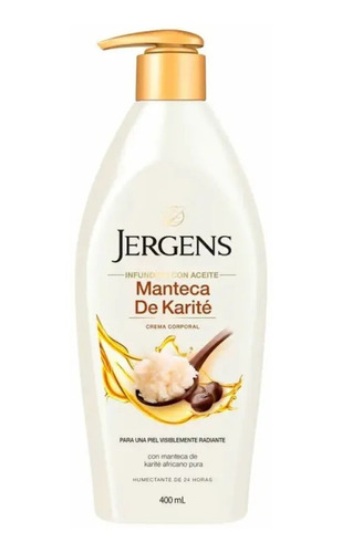 Crema Corporal Jergens Manteca Karité Africano Pura 400 Ml