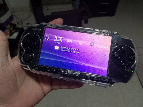 Psp 3001 + Forro Transparente Lleno De Juegos Y Cargador 