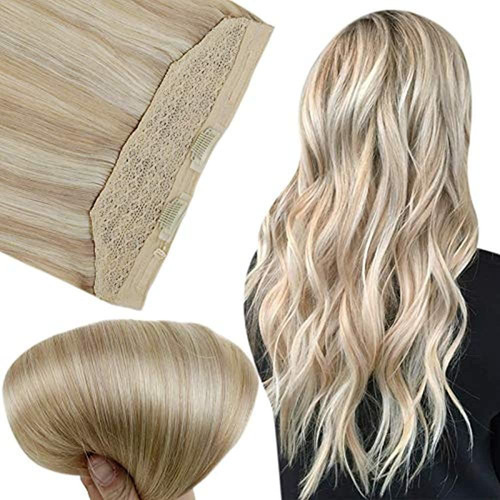 Extensiones De Cabello Halo Sin Brillo, Cable De Pescado De