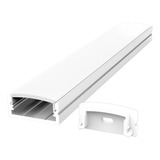 Perfil Alumínio Slim Sobrepor 17mm Para Fita Led 1 Metros 