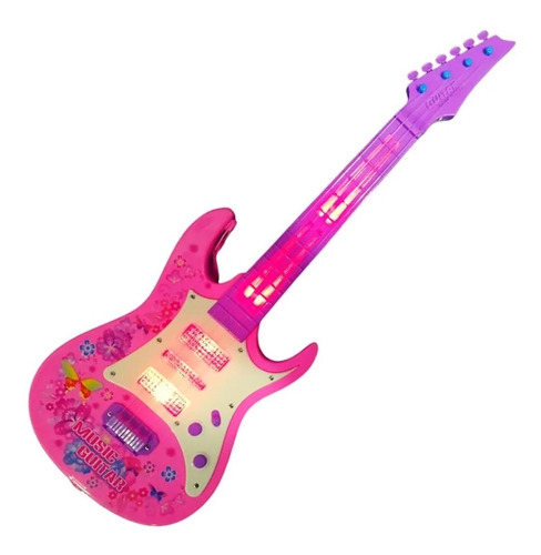 Guitarra Rock Juguete Luces Sonido Niños Regalo Instrumento 