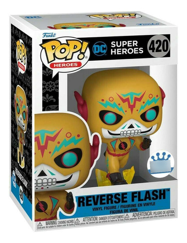 Funko Pop Reverse Flash Dia De Los Dc 420 Exclusivo Heroes 