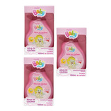 Kit 3 Água De Colônia Infantil Baby Hidrata Perfume Muriel