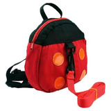 Mochila Infantil Coleira Joaninha Vermelha 60cm