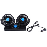 Display De 2 Ventiladores 4  24v Plastico Negro Universal