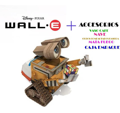 Wall-e Papercraft + Accesorios