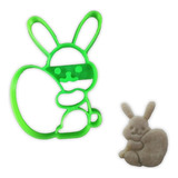Cortante Plastico 3d Galletitas - Conejo Y Huevo