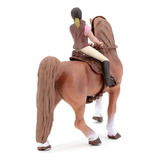 Figura De Caballo Marrón De Simulación En Miniatura Con Amaz