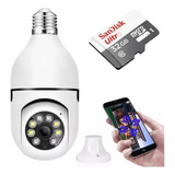 Camera Lampada 360 Externa Yoose Ip Giratória+cartão Memoria