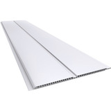 Paquete 15 Tablas De 4 Metros Machimbre Pvc Blanco 200x7mm 