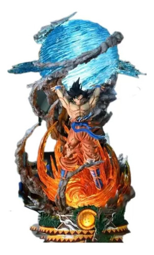 Figura Coleccionable Goku Genkidama 23cm Led Dragon Ball Z