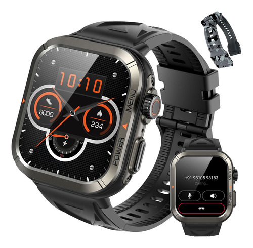 Relojes Inteligentes Tactico Smart Watch Llamada Impermeable