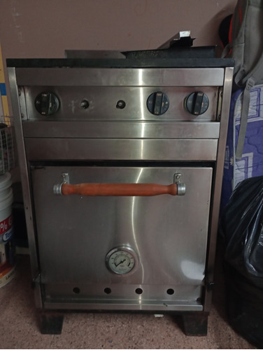 Cocina Eg Semi Industrial, 4 Hornallas, Horno Pizzero 