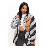 Campera Puffer Oversize Importada Space Jam Unisex