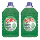 2 Detergentes Briks Verde 5 Litros